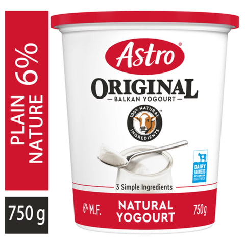 Astro Original Yogurt Plain Balkan 6% 750g