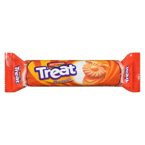 Britannia Orange Cream Treat 120g