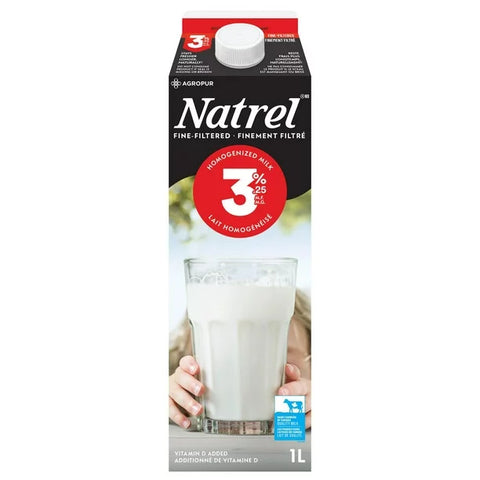 Natrel Fine filtered 3.25% Milk 1 L