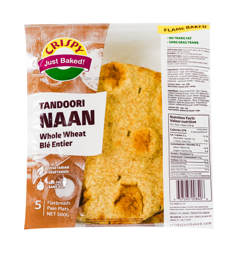 Crispy Tandoori Naan Whole Wheat