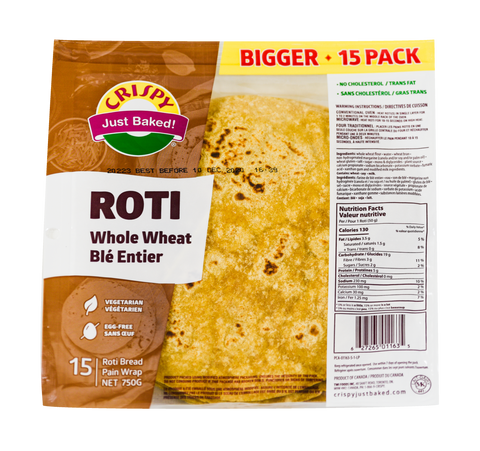 Crispy Roti Whole Wheat 15Pieces