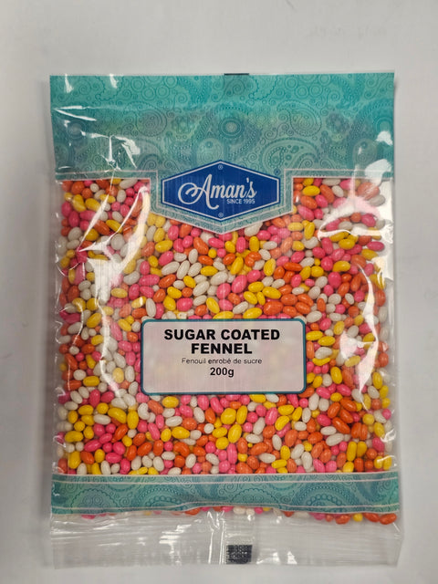 Aman's Sugar Coated Fennel Seeds 200G