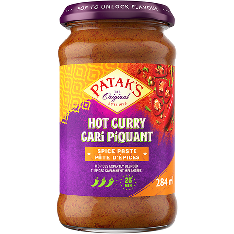 Pataks Hot Curry Paste  284ml