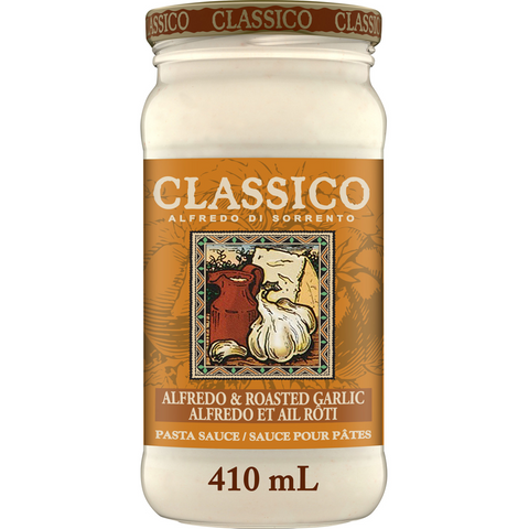 Classico Alfredo & Roasted Garlic Spaghetti Pasta Sauce 410g