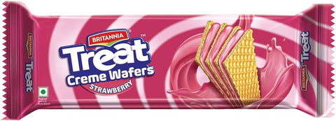 Britannia Treat Creme Wafers Strawberry 75g