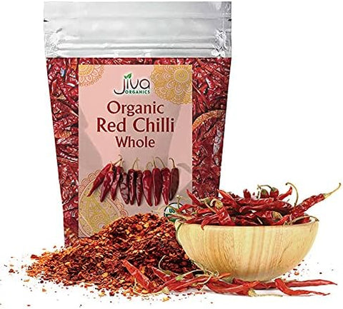 Jiva Oganic Red Chili Whole 2lb