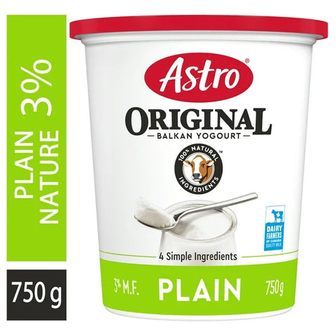 Astro Original Plain Yogurt 3% Balkan Style 750g