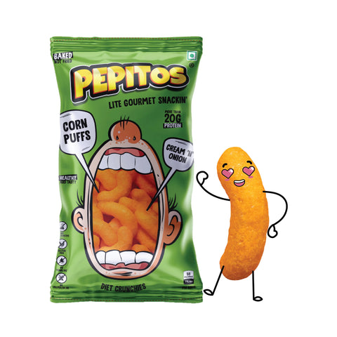 Pepitos Corn Puffs Cream n Onion 140g