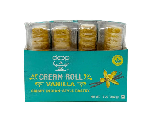 Deep Vanilla Cream Roll 4 Pieces