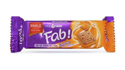 Parle Hide & Seek Fab Orange Cookies 112g