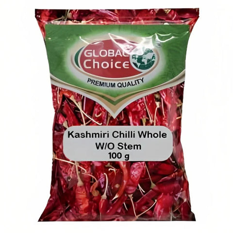 Global Choice Kashmiri Chili Whole 100g