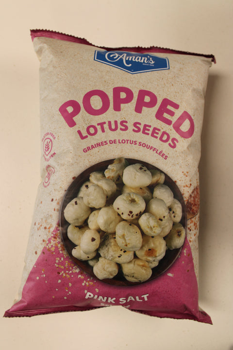 Aman's Popped Lotus Seeds Pink Salt 70G