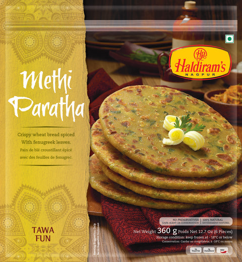 Haldiram's Methi Paratha 6Pcs