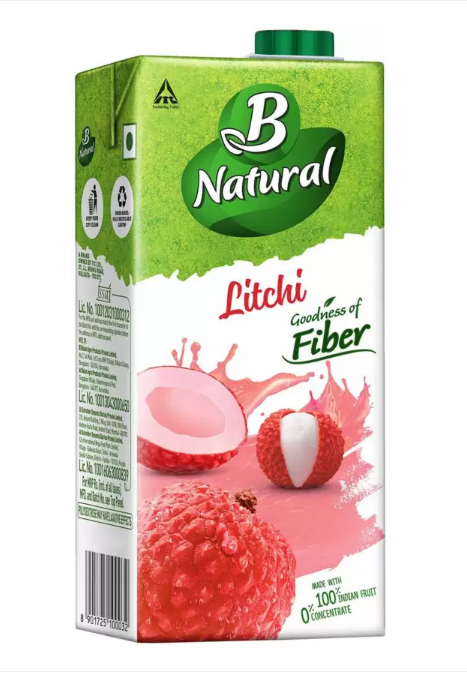 B Natural Litchi Juice 1l