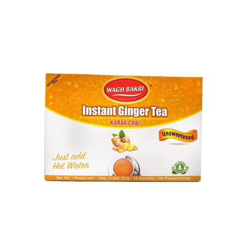 Wagh Bakri Instant Ginger Tea Unsweetened 140g