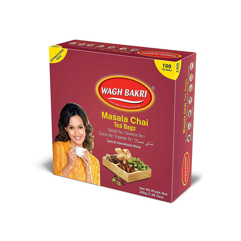 Wagh Bakri Masala Chai Tea Bags 100Ct