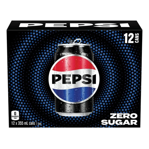 Pepsi Zero Sugar Cola (12 Pack) 12x355mL