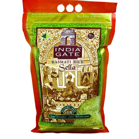 India Gate Parboiled Basmati Rice Golden Sella 10lb