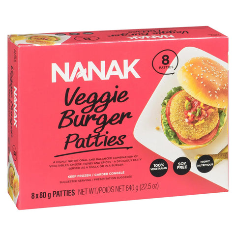 Nanak Veggie Burger Patties 640g